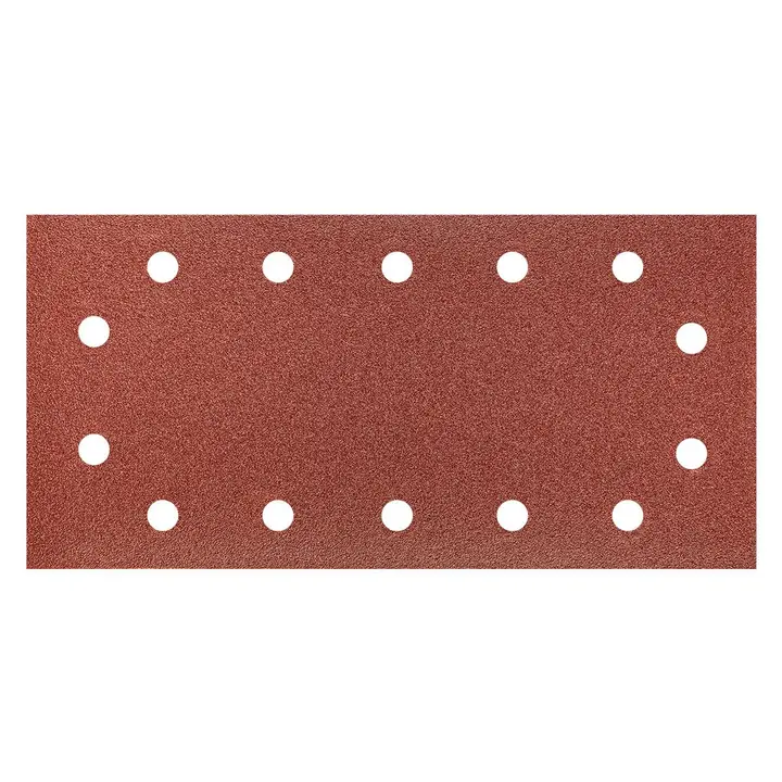 Zımpara kağıdı, cırt bantlı 115 x 230 mm, K100, 5 adet, delikli