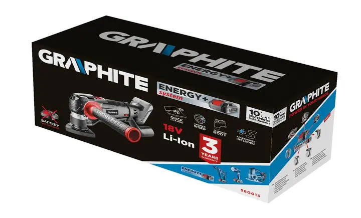 Çok fonksiyonlu alet Energy+ 18V, Li-Ion, akü hariç
