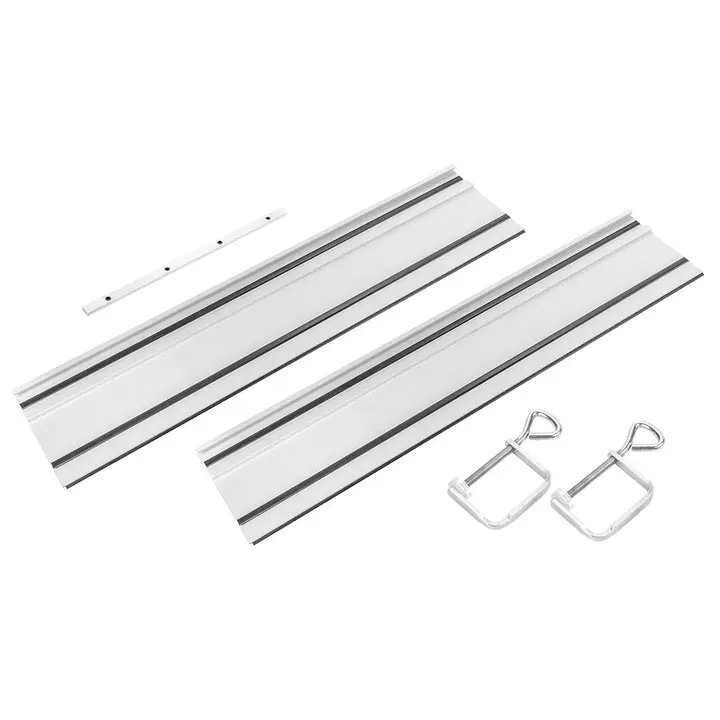 Kılavuz raylar 2 x 700 mm, bağlantı parçası, 2 kelepçe