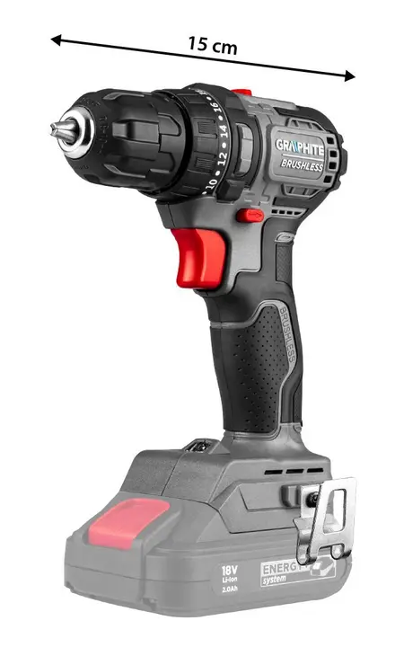 18V kömürsüz matkap/vidalama makinesi, 10mm mandren, kompakt, Energy+, akü hariç