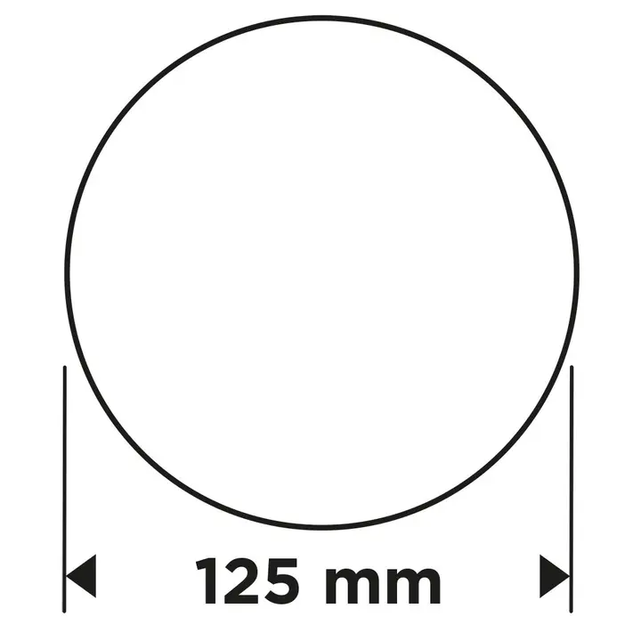 Cırt bantlı zımpara diskleri 125 mm, P40, 5 adet, deliksiz