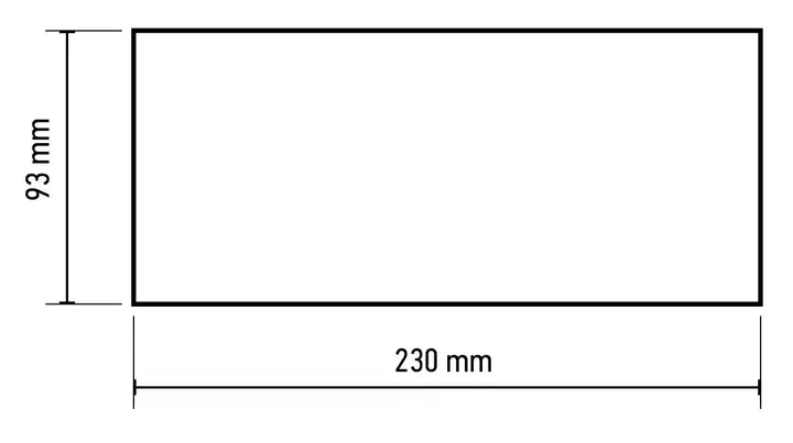 Zımpara kağıdı 93 x 230 mm, P60, 5 adet, deliksiz