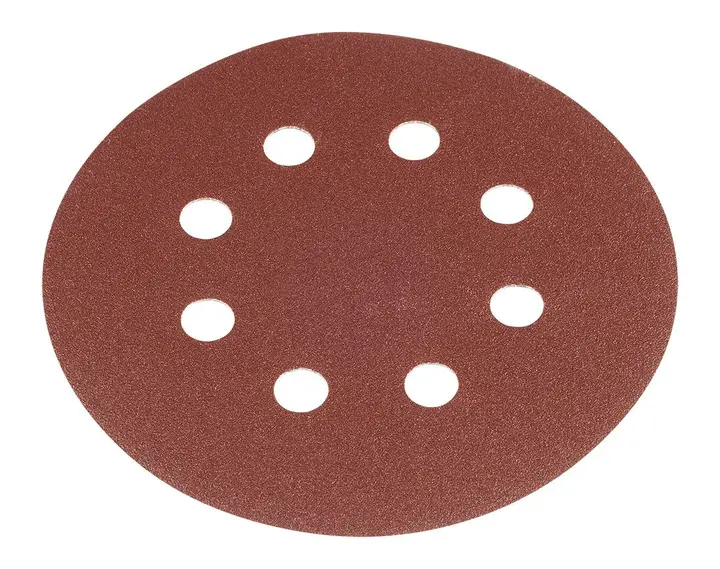 Cırt bantlı zımpara diskleri 125 mm, P240, 5 adet, 8 delikli