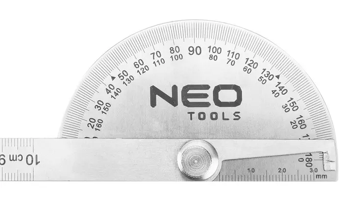 Cetvelli açı ölçer 100 mm, paslanmaz çelik