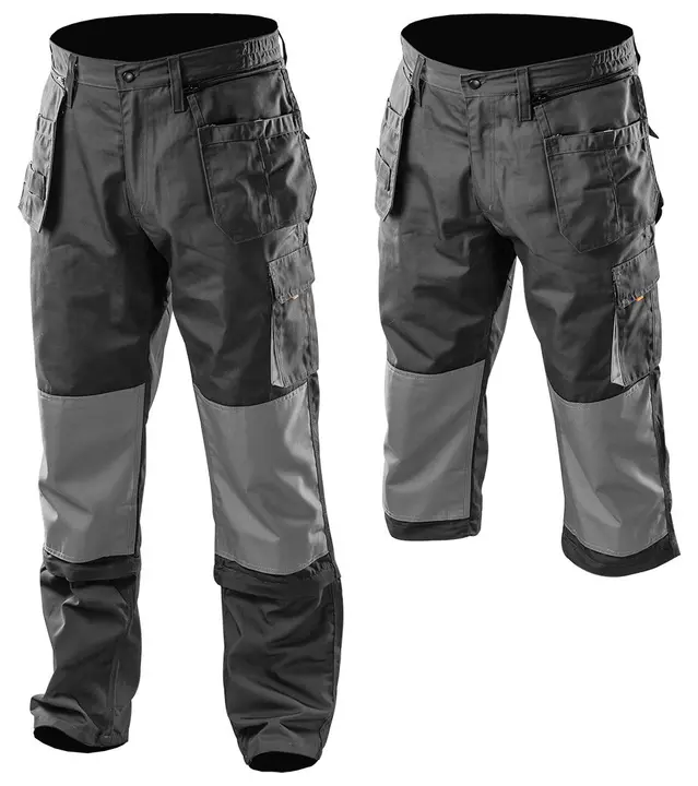HD iş pantolonu, L/54 beden, çıkarılabilir cepli ve paçalı