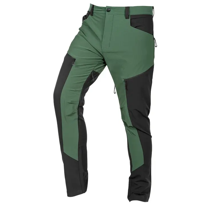 OUTDOOR iş pantolonu, 4 yönlü streç, yeşil-gri