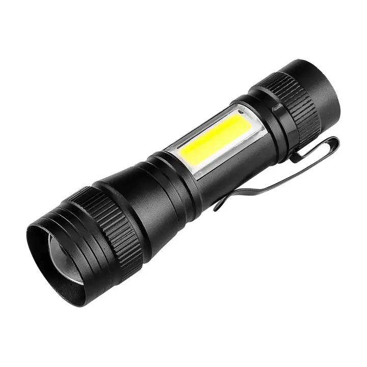 Şarj edilebilir el feneri XPE+COB 220 lm, 12'li paket