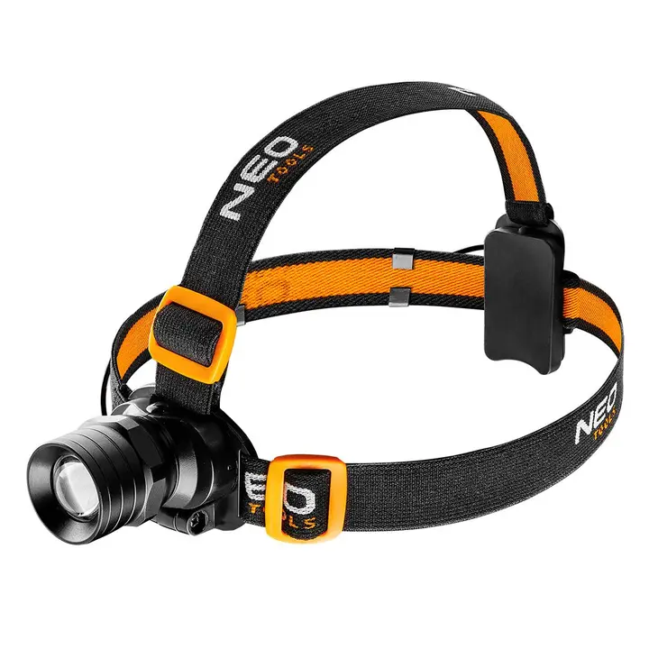 Kafa lambası 250 lm, zoom, CREE XPE, 3 x AAA