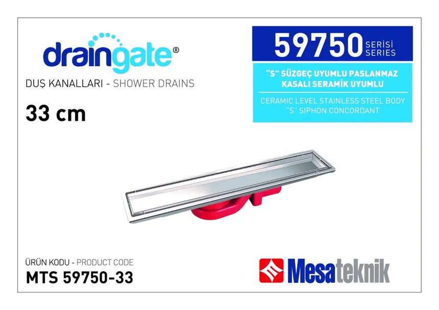 MTS 59750 S Sifon Uyumlu Seramik Montajlı Seri