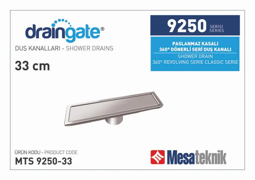 MTS 9250 Paslanmaz Gövdeli 360º Dönerli Seri