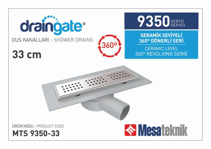 MTS 9350 Seramik Seviyeli 360º Dönerli Seri