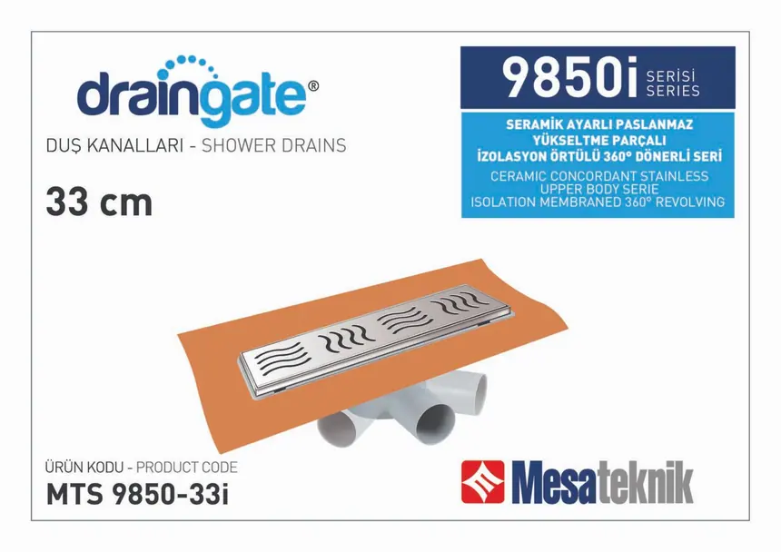 MTS 9850I Seramik Ayarlı Yükseltme Parçalı 360º Dönerli İzolasyon Örtülü