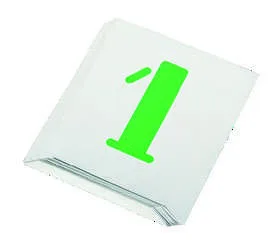 Etiketleme için 10 Rakam Seti (0-9) 50 mm (2")
